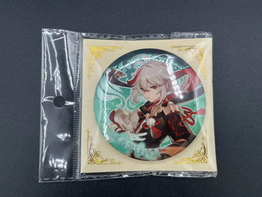 Kazuha Genshin Impact Anime Pin Badge – Front View in Collector Packaging | The Void Vault