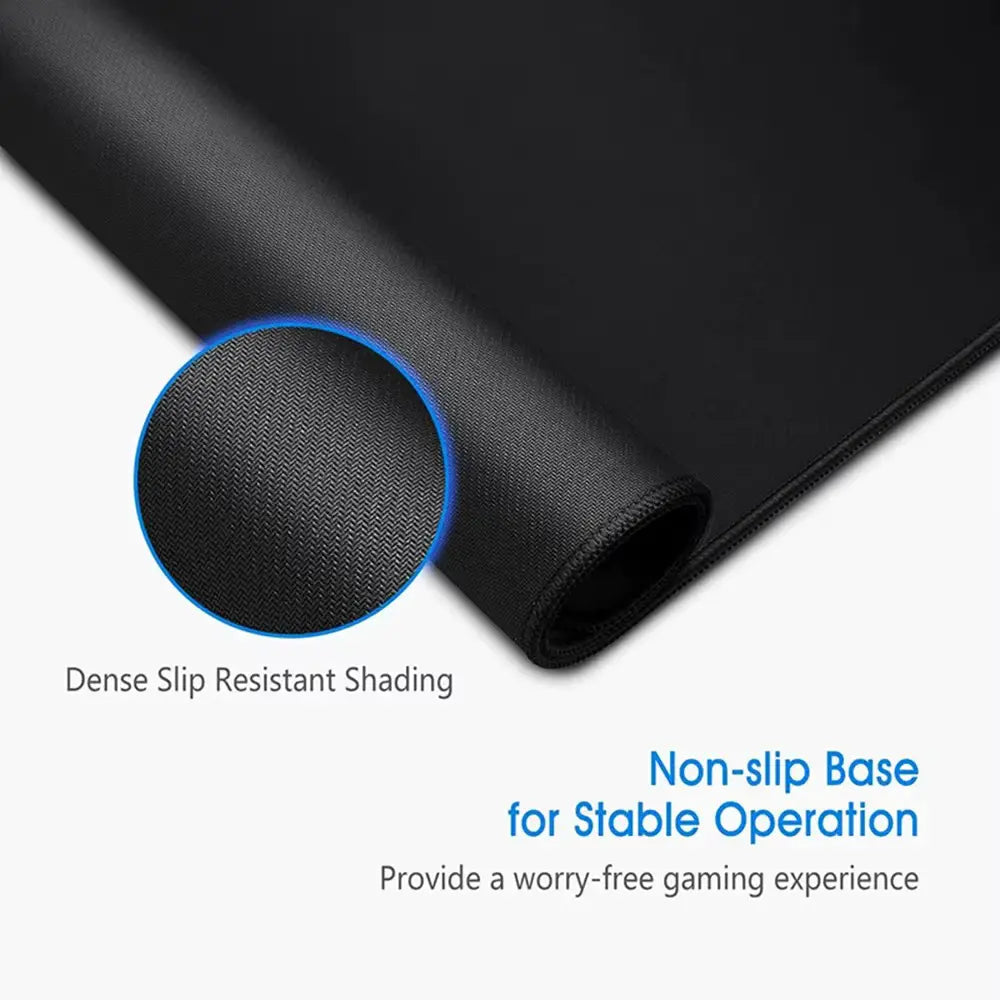 Close-up of non-slip rubber base on anime gaming mouse pad – anti-skid texture for desk stability | The Void Vault