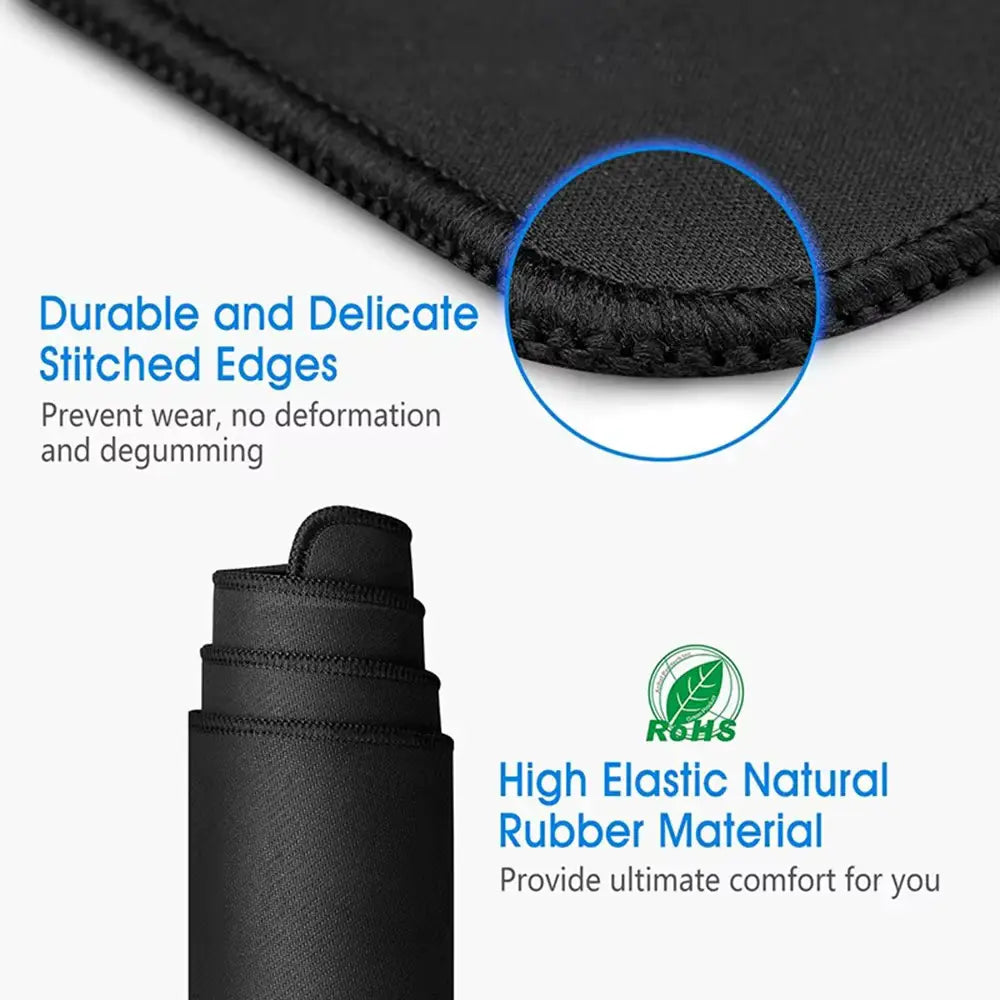 Durable stitched edges on large anime mouse pad – prevents fraying and extends lifespan | The Void Vault